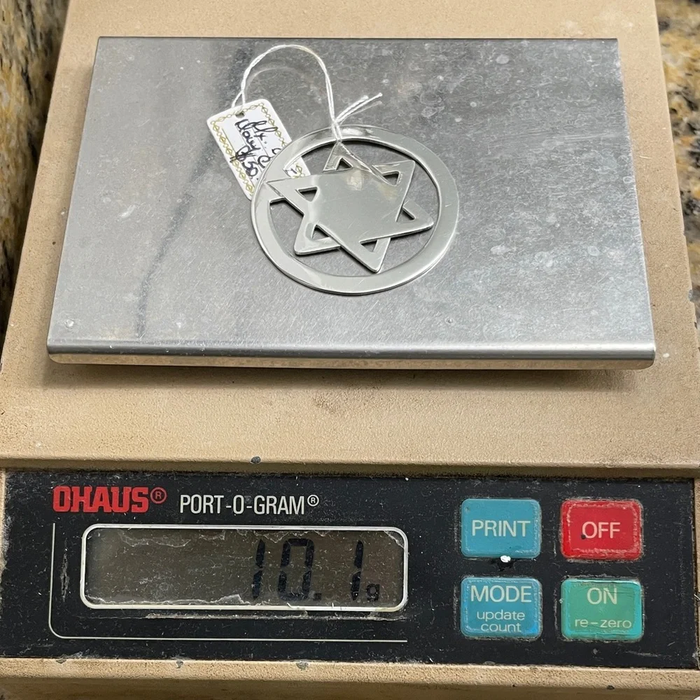Sterling Silver Star of David Money Clip